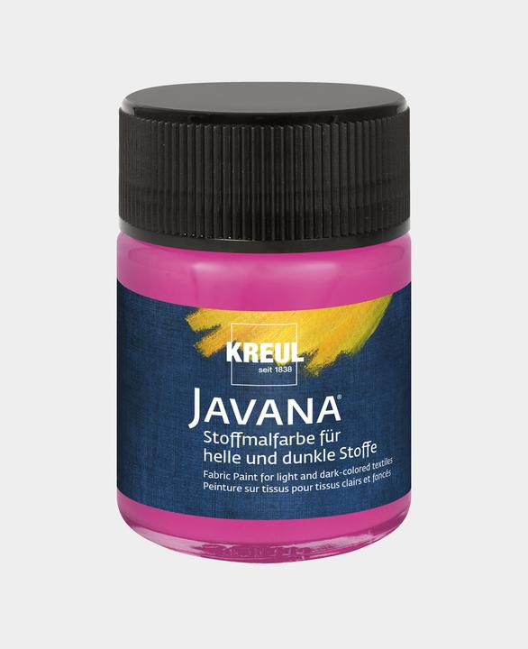 Produktbild Kreul Javana Stoffmalfarbe für helle und dunkle Stoffe, 50 ml (Magenta, 50 ml)