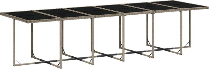 Image du produit VidaXL Salon de jardin 17 pièces avec coussins Gris Poly Rattan (330 cm)