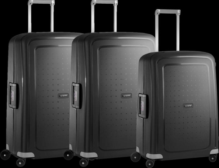 Samsonite S'cure Spinner 75+69+75 cm Black Kofferset (102 l)