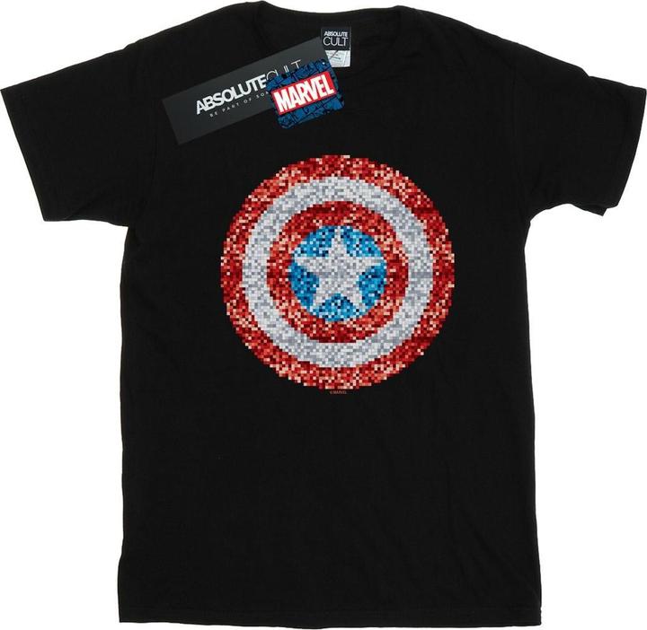 Captain America Pixelated Shield TShirt (L)