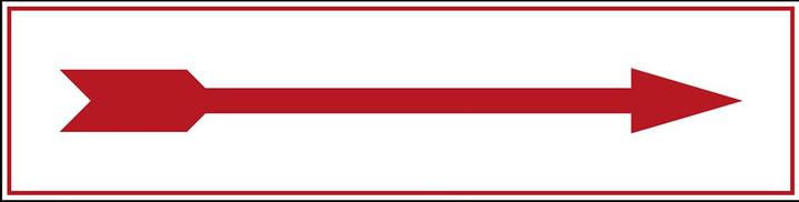 Produktbild Brady PIC 752-297X074-B7541, Brandschutzkennzeichnung - Richtungspfeil