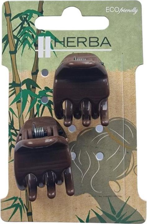Herba Ecofriendly Klammer, braun, 2.2 cm, 2 Stk (2 Stk.)