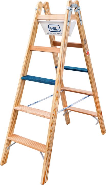 Iller 2104-7 Wooden stepladder steps ERGO Plus 2x4 (Stepladder, 125 cm)