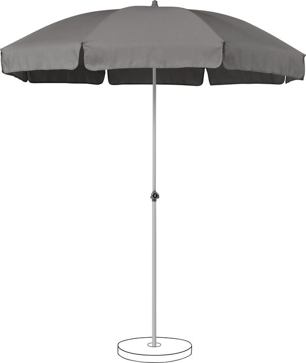 Produktbild Suncomfort by Glatz Marktschirm Suncomfort Siesta Sonnenschirm 200cm stone grey