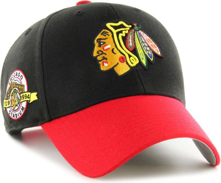 47 Brand Curved Snapback Cap NHL Vintage Chicago Blackhawks (One Size)