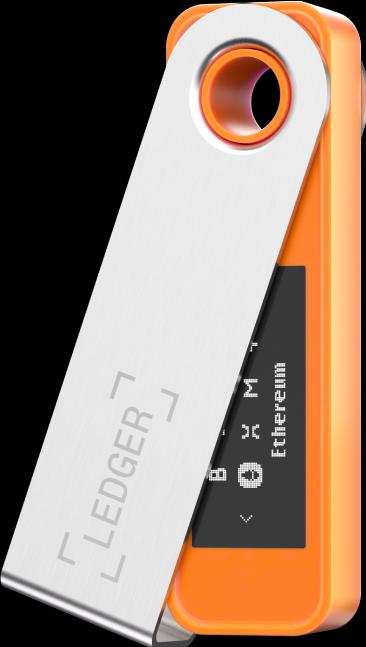 Actual product image Ledger Nano S Plus - Orange (Litecoin, Bitcoin, Dogecoin, Ethereum Classic, Dash)