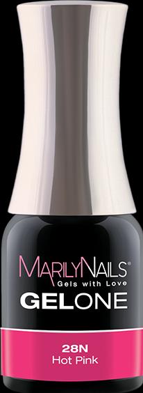 Immagine prodotto Marily Nails GELONE - 28N Rosa caldo (Rosa caldo, Smalto per unghie effetto gel)