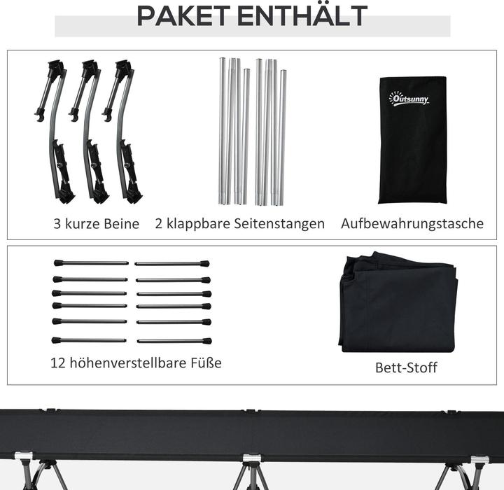 Produktbild Outsunny Feldbett mit Tragetasche