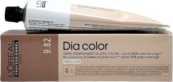L'Oréal Paris Loreal DIA Color 9,82 Sehr Helles Blond Mokka Irisé 60 ml (9.82, Sehr helles Mokka-Blond irisierend)