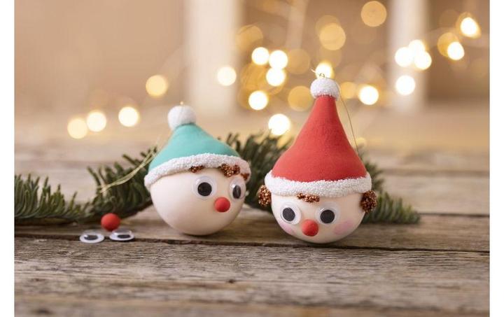 Produktbild Creativ Company Bastelset Weihnachtskugeln Wichtel