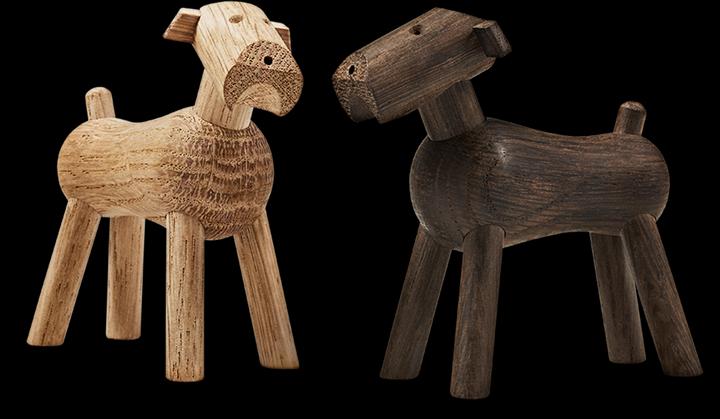 Actual product image Kay Bojesen Tim dog wooden figure (7.5 x 3.5 x 7.5 cm)