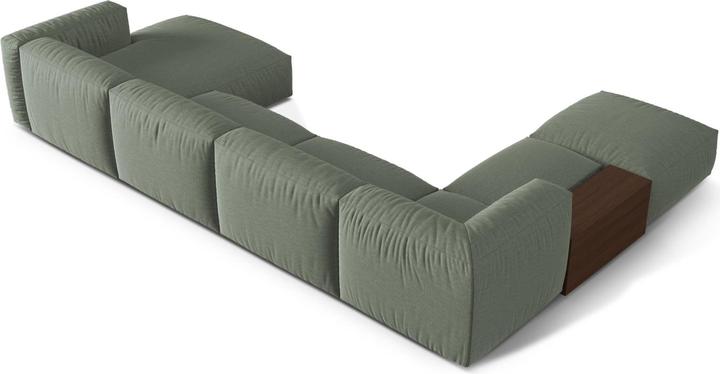 Actual product image Micadoni Modular Panoramic Left Corner Sofa, "Martina", 5 Seats, 406x280x75 Made in Europe (Sofa landscape)