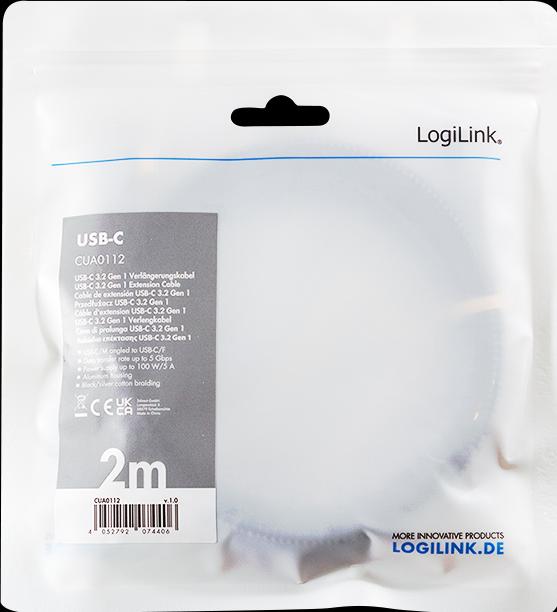 Produktbild LogiLink CUA0112 (2 m, USB 3.2 Gen 2)