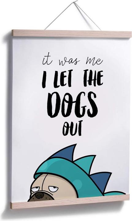 Image du produit Trenddeko J'ai laissé sortir les chiens (24 x 30 cm)
