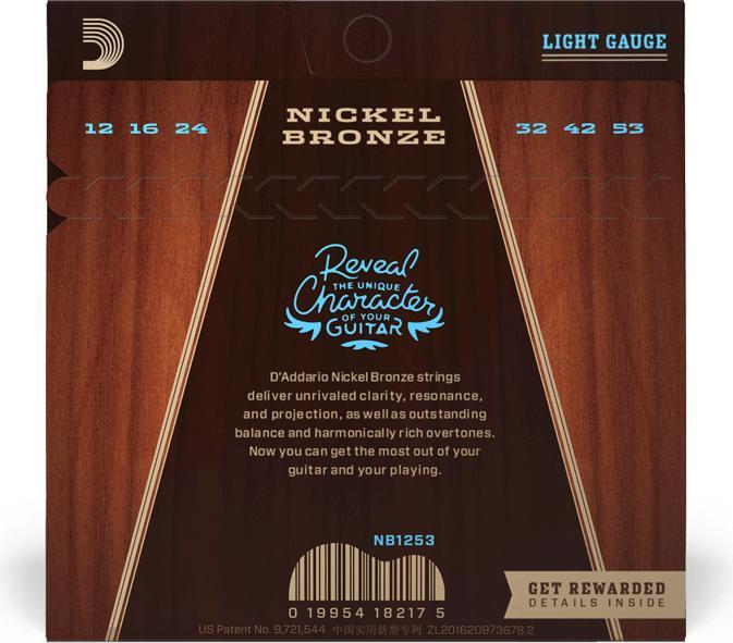 Actual product image D'Addario NB1253 (6 x, Guitar, 0.01")