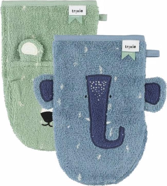 Actual product image Trixie Baby Pack of 2 washing gloves
