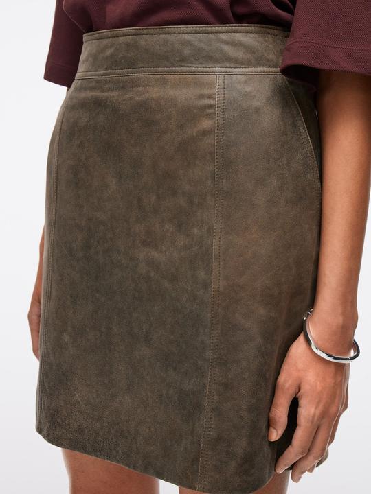 Actual product image Rouge Edit High Waist Lederminirock (42)
