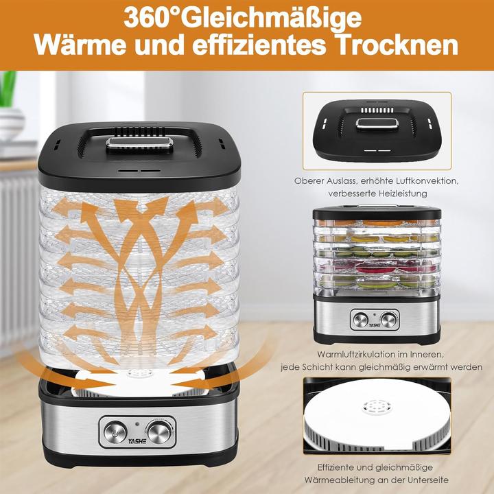Actual product image Yashe GGJ-261A Dörrautomat mit 5 höhenverstellbaren Tabletts