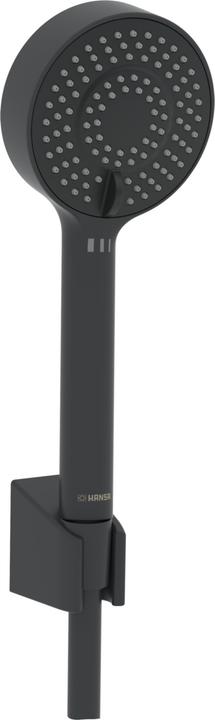Image du produit Hansa Garniture de douche à main Basicjet-Set pour mitigeur de bain, 3 jets noir mat (3 Types de jets, 18 l/min)