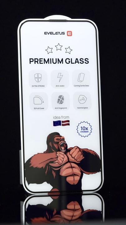 Image du produit Evelatus iPhone 14/13/13Pro 6.1 Corning Gorilla Glass Anti-Static (1 pièce(s), Apple iPhone 14, Xiaomi Redmi Note 13 Pro+)