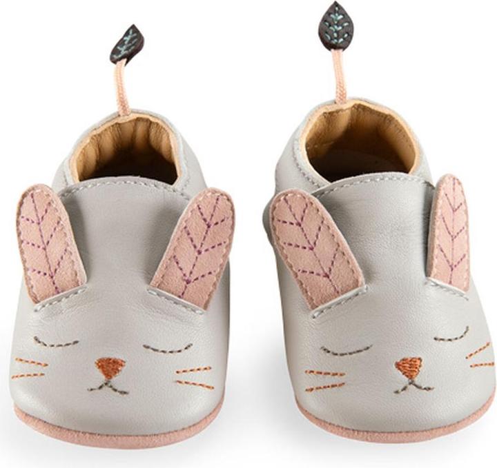 Produktbild Moulin Roty Lederschühchen Kaninchen grau Après la Pluie 0/6 Monate (16, 17)