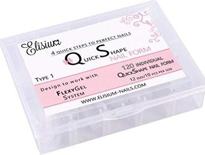Produktbild Elisium Quick Shape Nail Form Type 1 forms for extending nails 120 pcs.