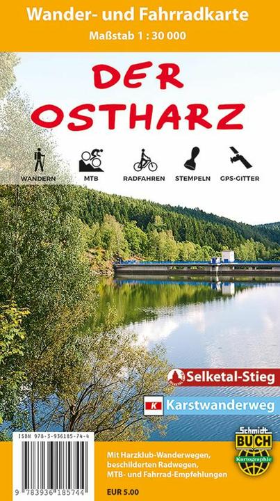 Produktbild Der Ostharz,Wander-u.Fahrradkte.