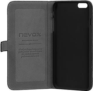 Produktbild Nevox ORDO Case 1270 für iPhone 6 PLUS Book Tasche, schwarz-grau, Blister (Apple iPhone 6 Plus)