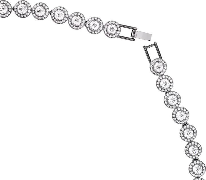 Immagine prodotto Swarovski Una Collana Lunga Bianca con Taglio Rotondo (Metallo Swarovski)
