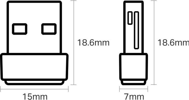 Actual product image TP-Link ARCHER T2U NANO AC600 NANO (USB)