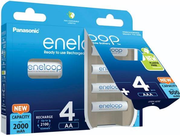 Image du produit Panasonic eneloop 4x AA + 4x AAA (8 pcs, AA, AAA, 800.20 mAh)