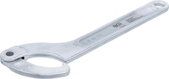 Image du produit BGS Clé à ergots articulée à griffe 80 - 120 mm (120 mm, 80 mm, 82 mm, 85 mm, 115 mm, 88 mm, 95 mm, 110 mm, 105 mm, 100 mm, 90 mm)