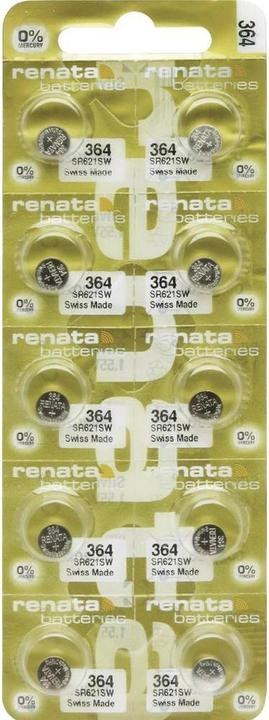 Actual product image Renata Knopfzelle 364 10 St. 20 mAh (10 pcs., 20 mAh)