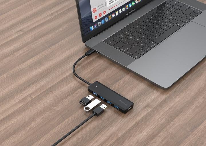 Image du produit Gembird 4-portowy HUB USB 3.1 Gen 1 typu C (USB-C, 4 Ports)