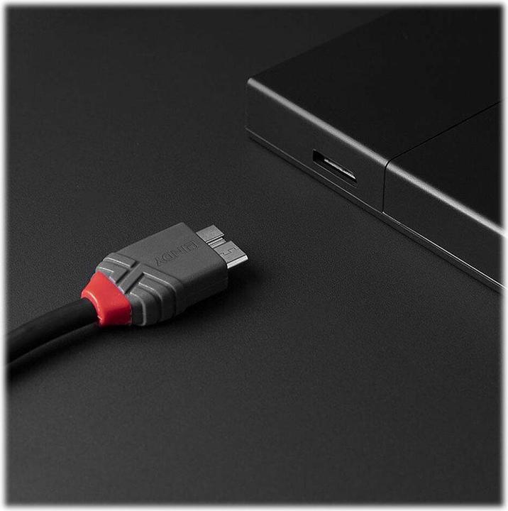Produktbild Lindy USB 3.2 Typ C an Micro-B Kabel, Anthra Line (0.50 m)