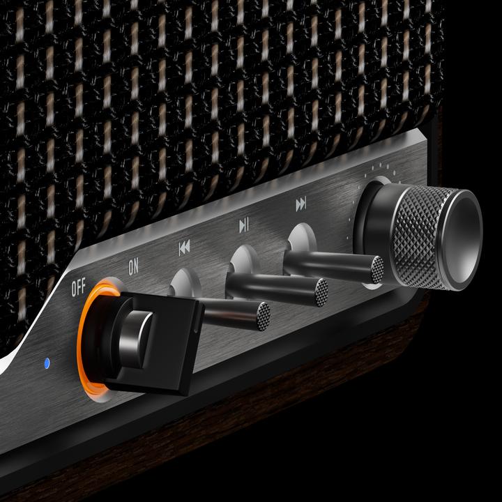 Actual product image Edifier S300 Bluetooth Speaker - black walnut