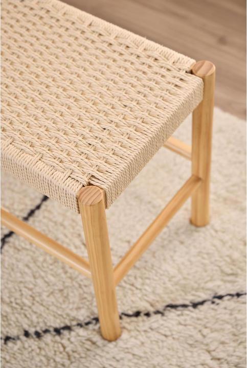Productafbeelding AC Design Alvin Bank cremefarbene Papierbänder, Basis (80 cm)