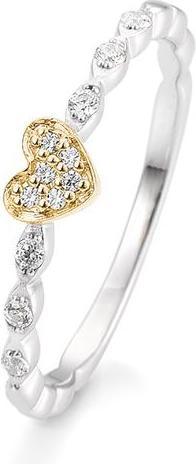 Breuning Verlobungsring Herz (51, 585/14 K Gold)