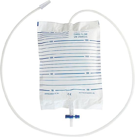 GHC Urine bag CAREFLOW 1.5l 90cm non-sterile without drain without return valve 10 pcs.