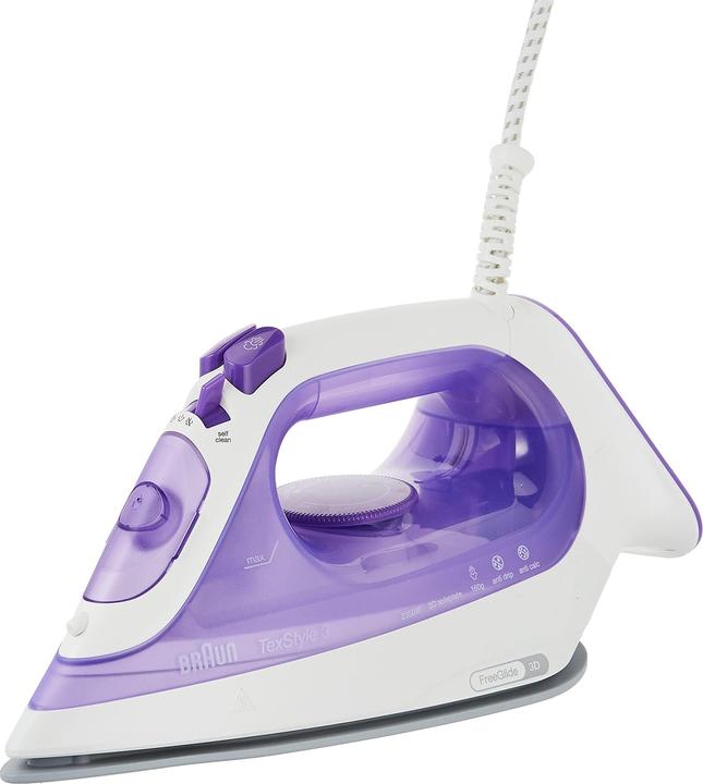Actual product image Braun TexStyle 3 Dry & Steam Iron Purple (2350 W, 160 g/min)