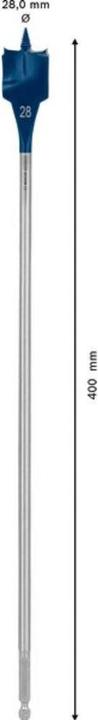 Produktbild Bosch Professional Zubehör EXPERT Self Cut Speed Flachfräsbohrer, 28 x 400 mm (28 Millimeter)