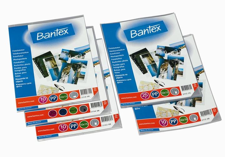 Produktbild Bantex Fototaschen 2114 A4 für 4 Fototaschen à 10 Stück (130 x 180 mm, Kein Einband)