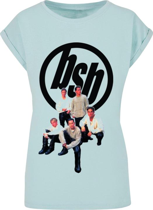 Merchcode Ladies Backstreet Boys - Vintage Logo Extended Shoulder Tee - 111603