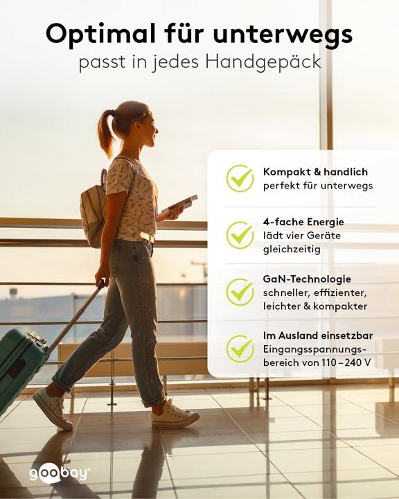 Produktbild Goobay Multiport-Schnellladegerät (68 W)