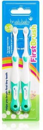 Actual product image Brush-Baby Brush Baby FirstBrush Toothbrush for Children - 2 Pack (Soft, 2 x)