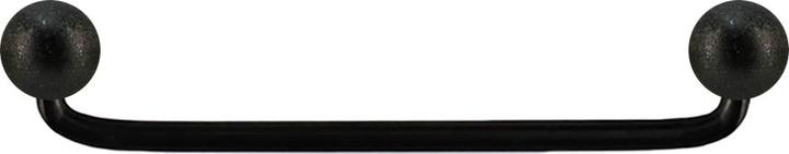 Immagine prodotto Star Piercing Surface Barbell schwarz 90° mit zwei Kugeln gesprenkelt (Acciaio chirurgico 316L)