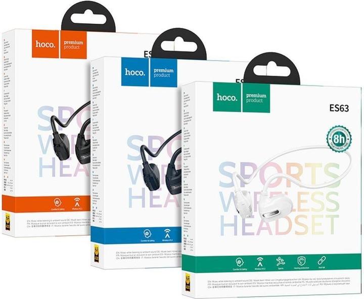 Actual product image Hoco ES63 Graceful Headset Kabellose Luftleitung Konnektivität/Musik Bluetooth Schwarz (8 h, Wireless)