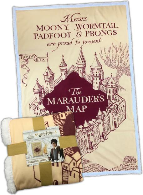 Productafbeelding WTT Harry Potter - Plaid Sherpa La Carte du Maraudeur