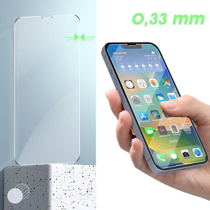 Immagine prodotto Avizar Pellicola di protezione del display in vetro di durezza 9H (1 Pezzo/i, Apple iPhone 14 Plus)