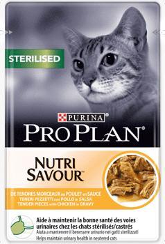 Actual product image Pro Plan Cat Nutrisavour Sterilised Chicken (Adult, 1 pcs., 850 g)